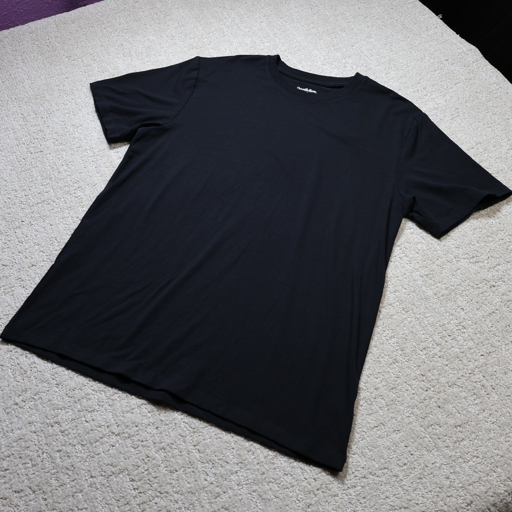 Goodfellow & Co Mens The Comfort Wear Tee Black Short Sleeve T-Shirt Size M